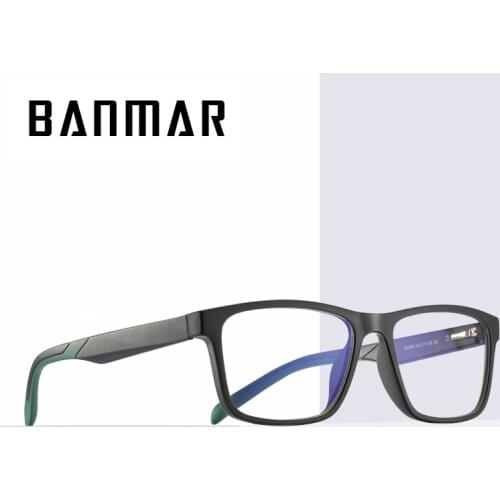 BANMAR TR90 Blue Light Blocking Glasses For Men Women Polygon Frame Bluelight Glasses Fashion Ccomputer Gaming Glasses