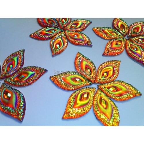 Wholesale golden AB colour eye navette shape sew on Resin crystal Rhinestones Stones Accessores Loose Beads 16*30mm 60pcs/lot