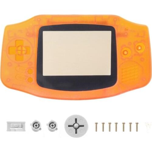 Transparent Full Set Case Cover Frame Repair Parts Kit for nintendo GameBoy Advance GBA