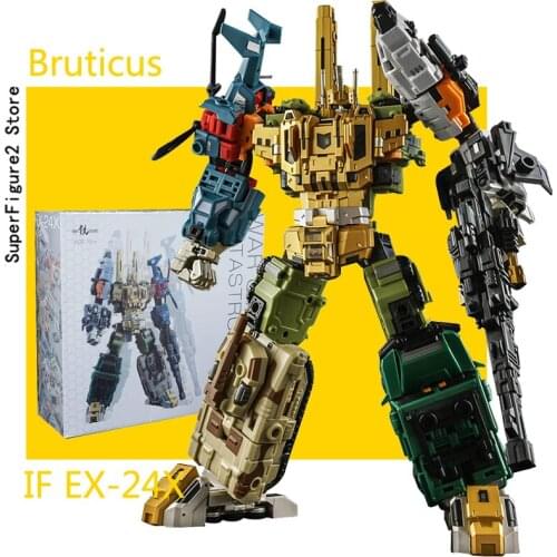 Transformation Action Figure Toy IronFactory IF EX-24X 5in1 Combiners Bruticus 28cm ABS Model Deformation Robot