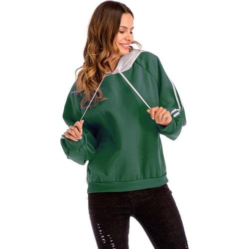 YYFS 2019 New Fashion Patchwork Color Long Sleeve Sweatshirt Hoodies Women Autumn Winter Tracksuit Harajuku Sweat femme sudadera