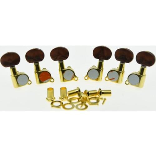 Gold w/ Pearl Buttons Guitar Tuners Tuning Keys for Acoustic Electric Guitars