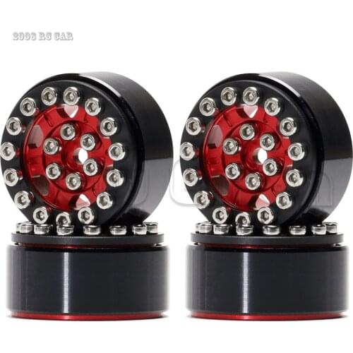 1:24 30mm 1.0" Metal Beadlock CNC Micro Crawler Wheel Rim Hub for 1/24 RC Crawler Axial SCX24 90081 AXI00001 mini crawler