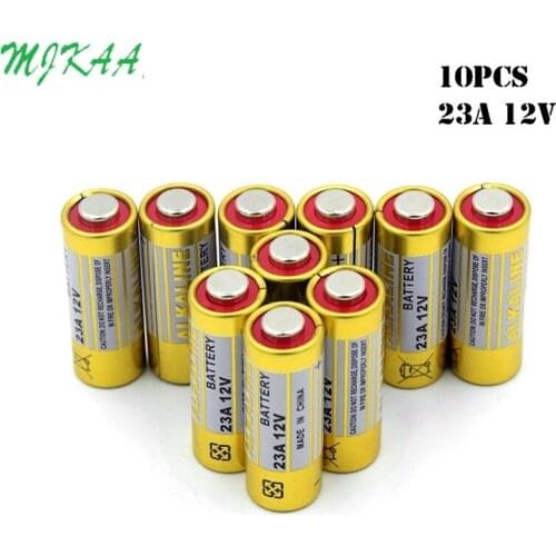 10PCS 12V 23A 23AE 23GA A23 A23S E23A EL12 3LR50 V23GA MN21 L1028 MS21 RV08 VR22 GP23A 21/23 K23A Alkaline Dry Batteries