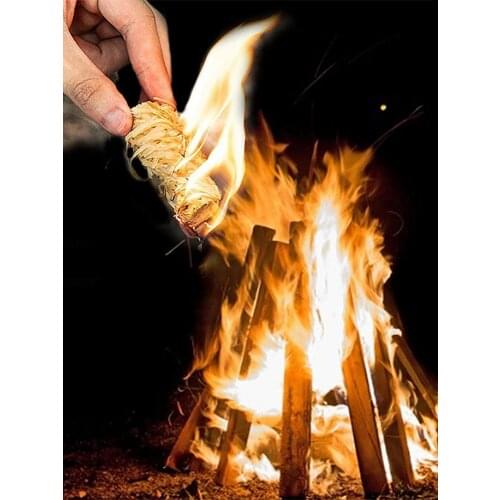 12PCS Barbeque Charcoal Igniter Wood Burner Carbon Primer Wood Fibre Coil For Wood Burners Natural Eco Wooden Igniter
