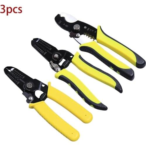 3Pcs/Set Hand tool Crimping Pliers 9Types Of Jaws Suitable For Insulation And Insulation And Spring Plug Terminals crimping tool
