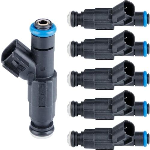 6pcs Upgrade Fuel Injectors For 1999-2004 Jeep TJ Grand Cherokee Wrangler 4.0L