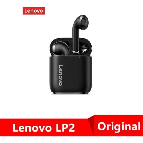 Lenovo LP2 Wirless Bluetooth 5.0 Earphones Stereo Bass Touch Control Wireless Sports Earbuds Waterproof Headset With Microphone