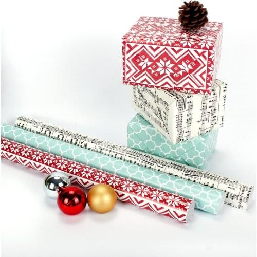 10pcs/lot Chritsmas Gift Wrapping Papers Christmas Pattern Kraft Papers New Year Christmas Home Decoration