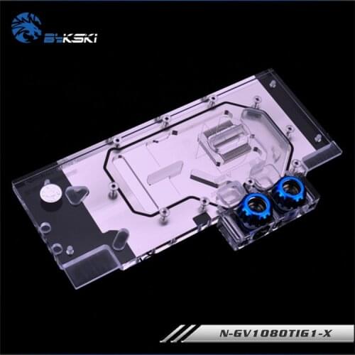 Bykski N-GV1080TIG1-X GPU water block for GIGABYTE GTX 1080 Ti Gaming OC 11G ,VGA cooler,support synchronous mainboard
