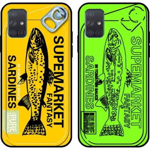 Creative Canned Fish Pattern Phone Case For Samsung Galaxy A21S A01 A11 A31 A81 A10 A20E A30 A40 A50 A70 A80 A71 A51