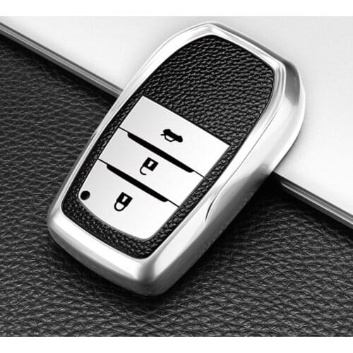 TPU 3 Buttons Car Remote Key Cover Case For Toyota Chr Rav4 Auris Avensis Prius Aygo Camry Corolla Land Cruiser 200 Prado Crown