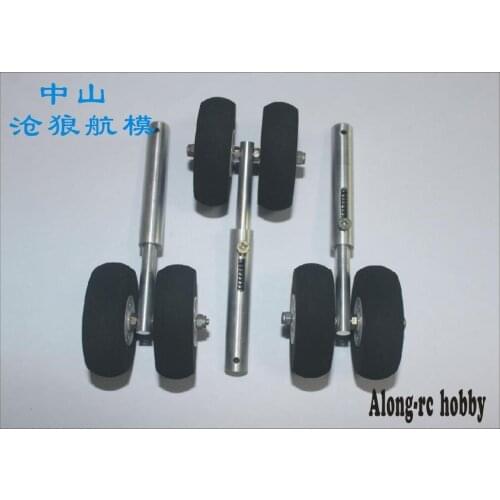 Free shipping 115mm two wheel Damping landing gear for Retractable LG RC airplane model hobby plane part diy model part