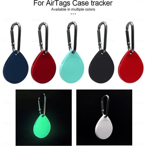 For Apple Airtags Liquid Silicone Protective Sleeve For Apple Locator Tracker Anti-lost Device Keychain Protective Sleeve Case
