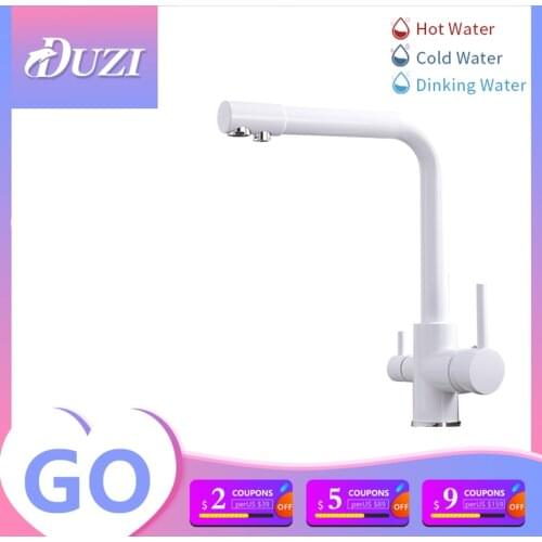 DUZI White Kitchen Faucets