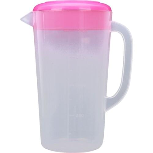 Large Capacity Food Grade Plastic Measuring Water Pitcher Jug Kitchen Pitcher Water Filters with Lids for Ice Tea Juice Beer