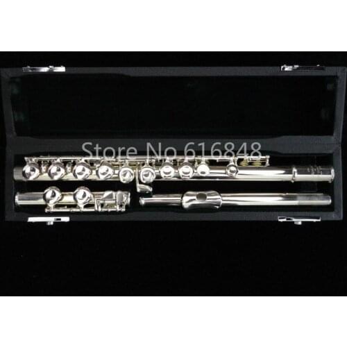 Muramatsu Flute 1957 C Tune 16 Keys Closed Holes Flute Cupronickel Silver Plated Flute E Key Brand Musical Instrument With Case