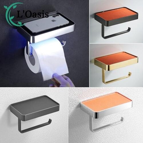 Bathroom Induction Kraft Cell Phone Paper Towel Holder Toilet Paper Holder Roll Paper Holder Punch-Free