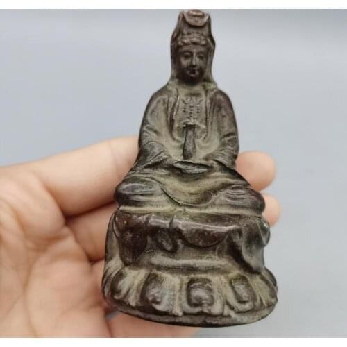 CHINA antique brass fengshui GUANYIN bodhisattva buddha Statue Metal crafts family decor Ornaments