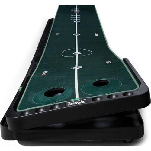 Indoor Golf Putter Trainer Training Mat Golf Putter Adjustable Slope