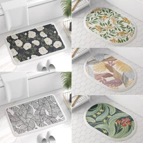 INS Style Bathroom Carpet Microfiber Bathtub Side Floor Non-Slip Bath Mats Toilet Rugs Doormat For Shower Tapis Salle De Bain
