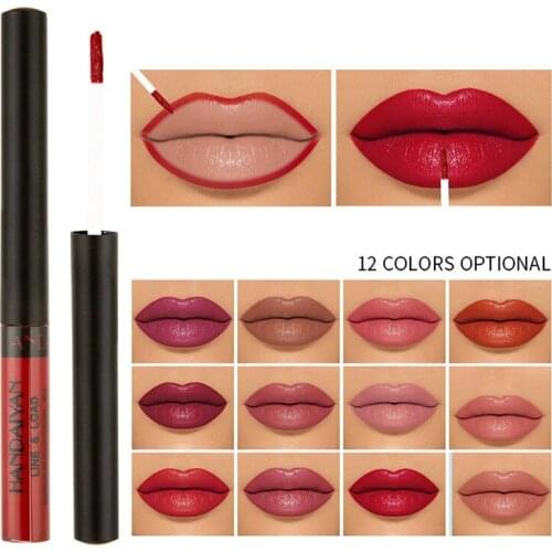 Matte Nude Red Lip Liner Velvet Lip Gloss Pigments Liquid Lipstick Waterproof Long Lasting Lip Line pen