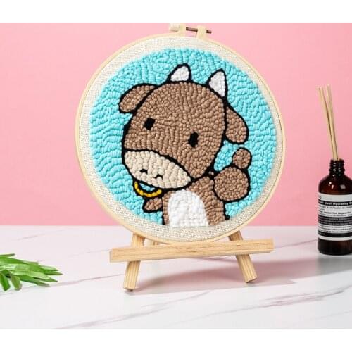 Punch Needle cartoon Pen Magic Embroidery cross stitch kits embroidery needlework sets fabric DIY Crafts Sewing Accessories