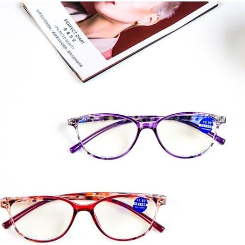 2020 new spring leg reading glasses anti blue light fashion men and women classic printing glasses