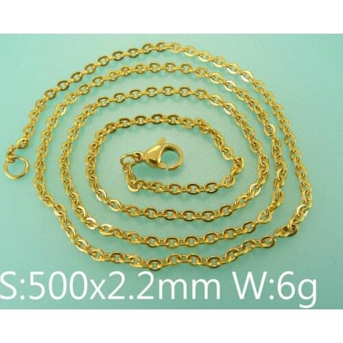 Wholesale stainless steel jewelry fashion small chain necklace for woman NCCB035