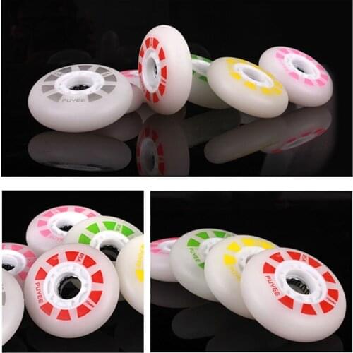 Original PUYEE LED flash roller skate wheel 85A slide drift braking inline skate wheel for SEBA PowerSlide RB 72mm 76mm 80mm