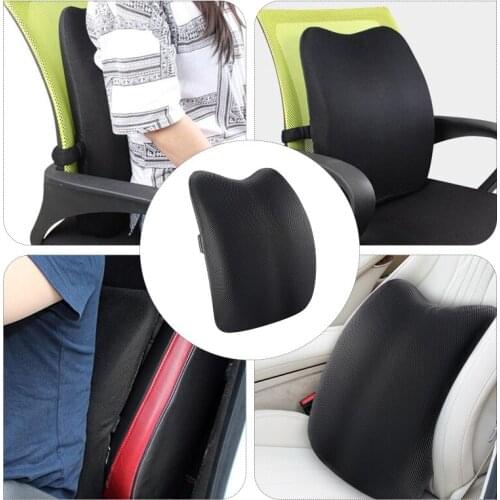 Car Lumbar Support Back Cushion Car Seat Waist Pillow Memory Foam Backrest Lumbar Pillow Relieve Driving Fatigue Car Accessories