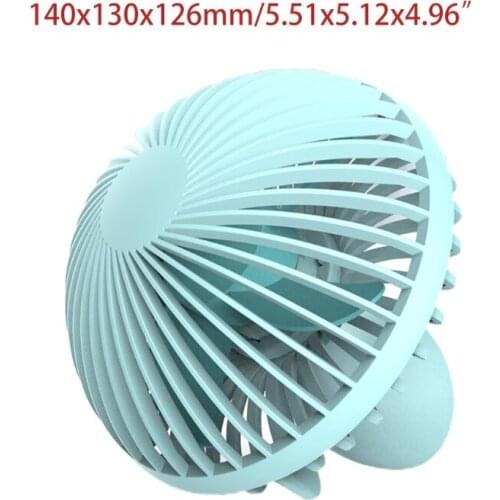 R9UD 6-Inch Desk Fan Rechargeable Mushroom Shaped Desk Fan USB Power Supply Portable Silent Fan for Home, Office and Travel