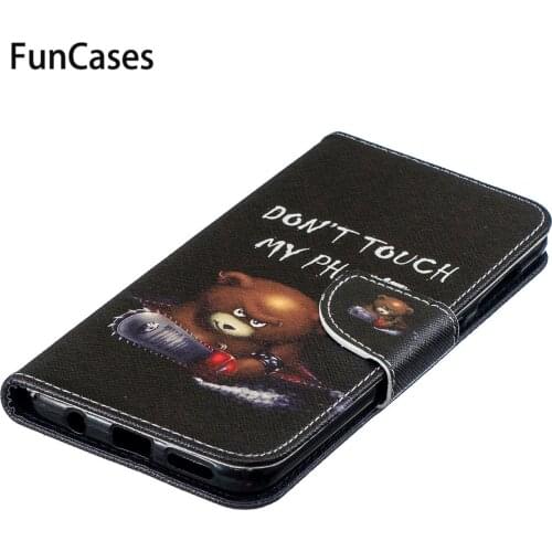 Luxury Cases For para Samsung A30 Cartoon Luxury Flip Case sFor Casa Samsung Galaxy hoesje A20 PU Leather Phone Case glaxey