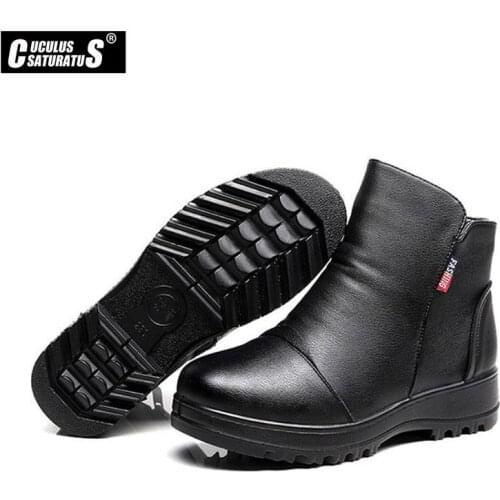 Cuculus Fashion Boots Women Genuine Cowhide Leather Snow Boots Real Fur Mujer Botas Waterproof Warm Wool Winter Boots 1453