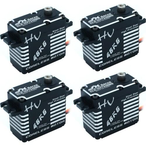 JX Servo CLS-HV7346MG 47KG Coreless Servo 7.4V Steel Gear Full CNC Aluminium Shell RC Car Helicopter 1/8 Car Crawler Buggy
