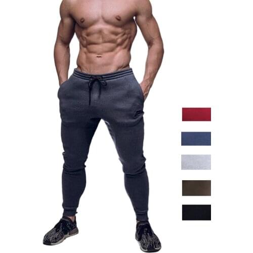 Sports Pants Mens Comfortable Leisure Jogging Fitness Exercise Running Muscle Training Nine-point Pants Trousers