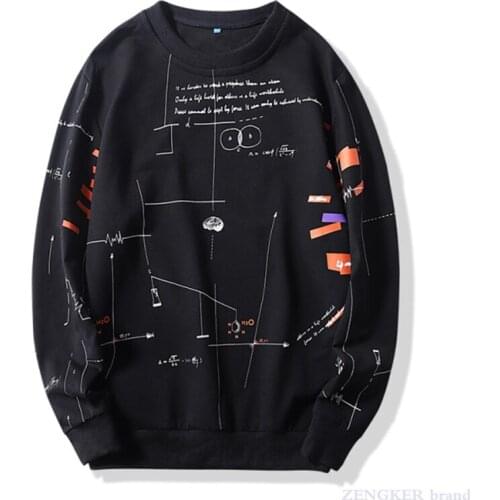 Sweater mens trendy fat plus fat plus size loose Hong Kong style round neck spring and autumn pullover jacket plus fat 130kg8x