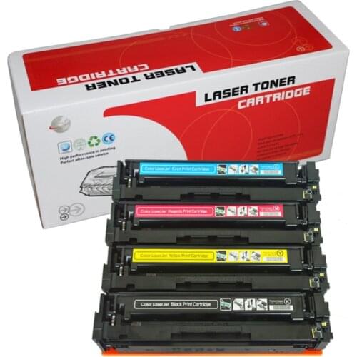 YLC 1set CF400A CF401A CF402A CF403A CF201 201A Toner Cartridge Compatible for HP Color Laserjet ProM252dw/M252nMFP/M277dw/M277n