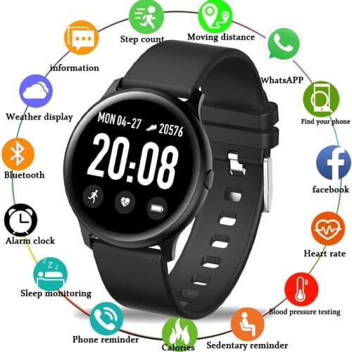 LIGE Smart Watch Men Waterproof Sports Fitness Tracker Heart Rate Blood Pressure Monitor smartwatch Ladies Relogio Inteligente
