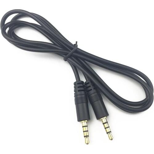 Universal 3.5mm Stereo Male to Male Audio Line Extension Cord Aux Shielded Wire Audio Cable 1m