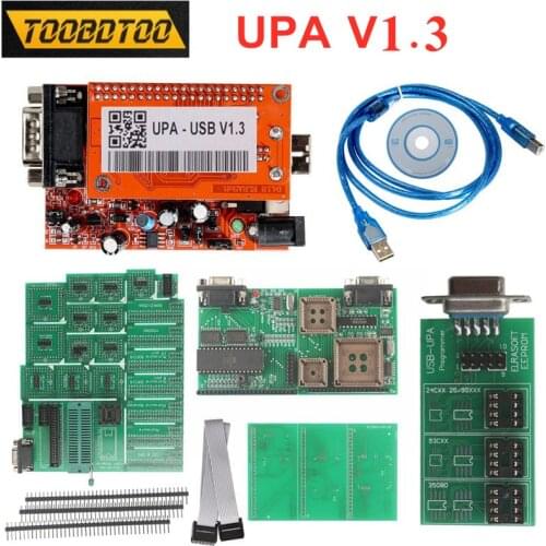 Full UPA V1.3 Car ECU Chip Tuning Tool USB Programmer UPA 1.3 Added Bulk Erase Data Memory Full Set With All Adapters