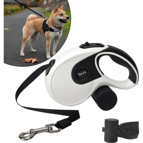Dog Leash Automatic Retractable Anti-Slip Handle Leashes Rope For Medium Dogs Outdoor Walking Running Pet Extending Leashes Lead