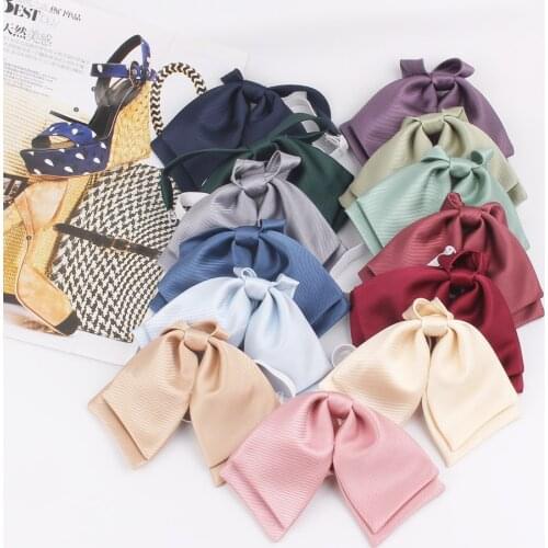 Ladies Bow tie Casual Shirts Solid Bow tie For Women Bow knot Adult Party Bow-Ties Cravats Wedding Bowties Female Butterfly Knot