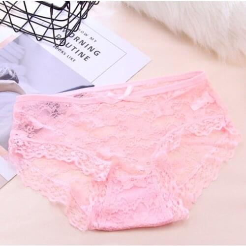 Womens Jacquard Net Transparent Panties Soft Lace Mesh Babydoll Sheer Underwear Mesh Yarn See Through Underwear Mini Panties