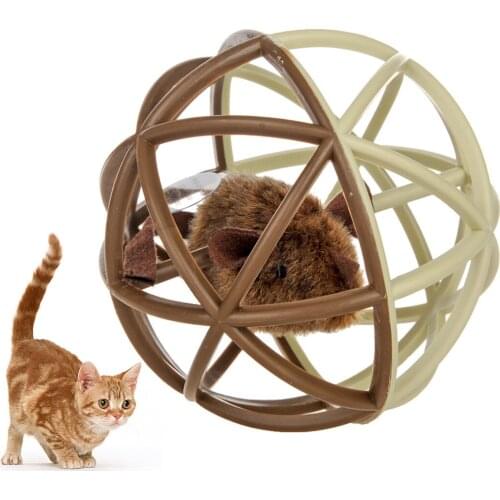 1Pc Creative Pet Toy Mouse Woven Ball Cat Interactive Educational Toys Pet Supplies For Cat Kitten Dogs