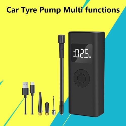 12V Rechargeable Air Pump Tire Inflator Portable Compressor Digital Car Tyre Pump Multi functions for Car Bicycle Tires Balls
