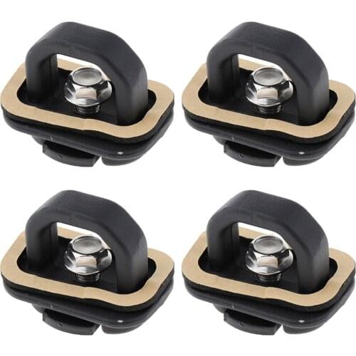 4 pc Bull Ring Ram Retractable Tie Downs Rail Cap Alteration Required