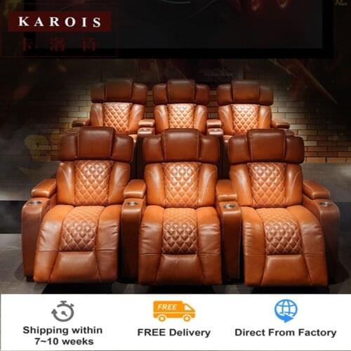 Free Shipping Karois R130 Ndouble Motor Recliner Seats Cinema Electric Headrest 4 Seat Home Theater Recliner