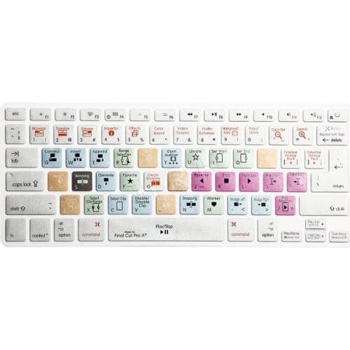 Keyboard Cover Shortcut Printed Cover For Apple Final Cut Pro X For MacBook Air Pro Retina 13" 15" 17" iMac Wireless & MacBooks