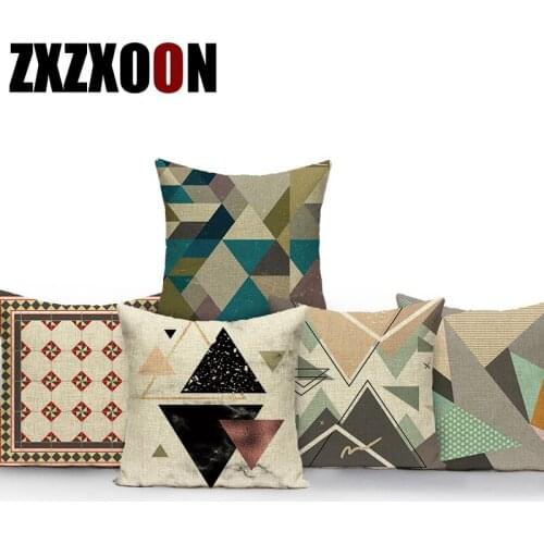 Polyester Decorative Pillows Case Mandala Geometric Square Pillow Cushion Cover for Living Room Decoration Pillowcase